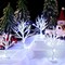 5 Pcs Christmas Village Trees with LED Light Christmas Village Accessories White Christmas Tree Artificial Xmas Mini Bare Branch Tree for Winter Christmas Decoration 5.9 Inch 7.9 Inch(Modern)